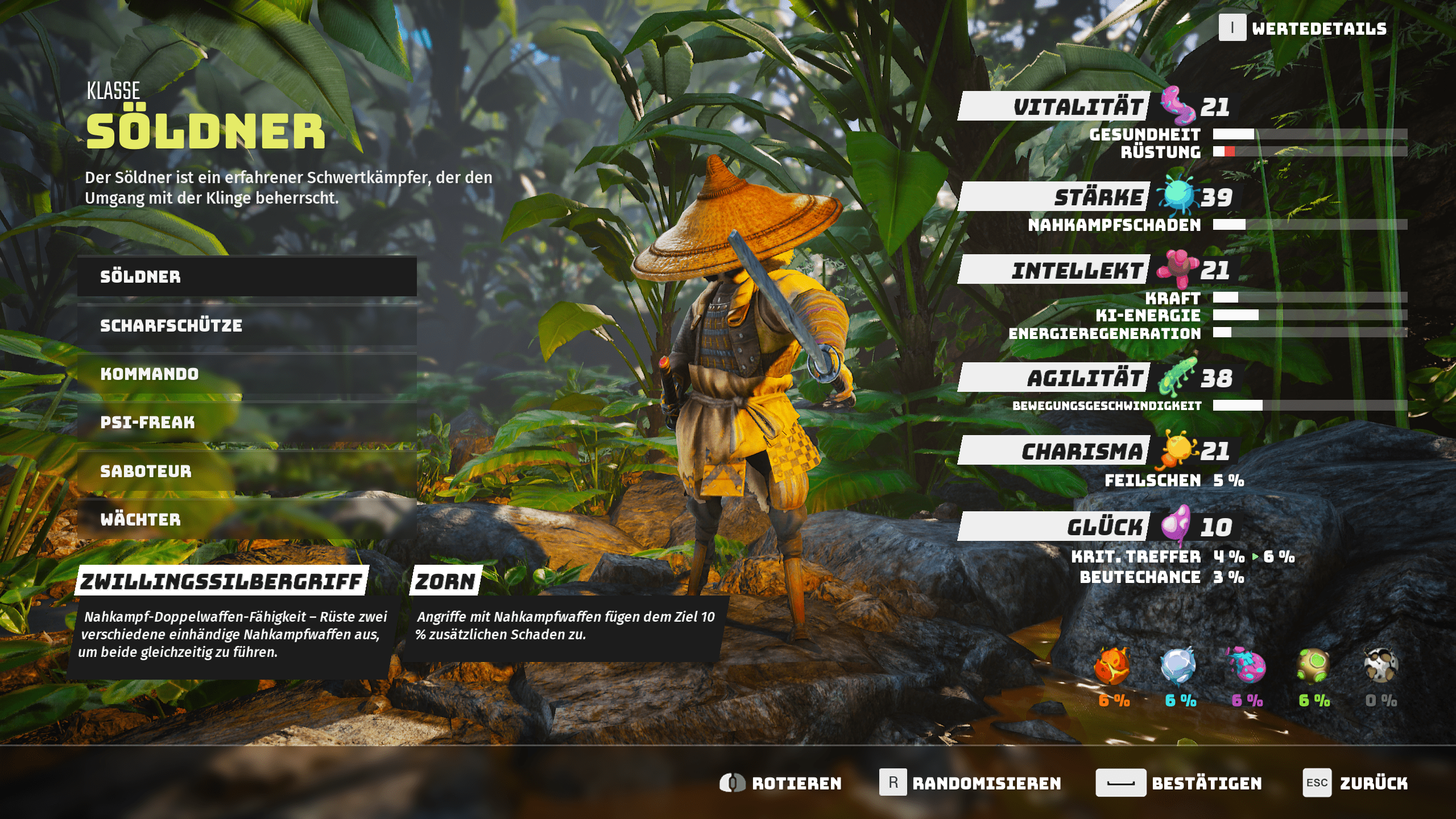 Biomutant charakter erstellen