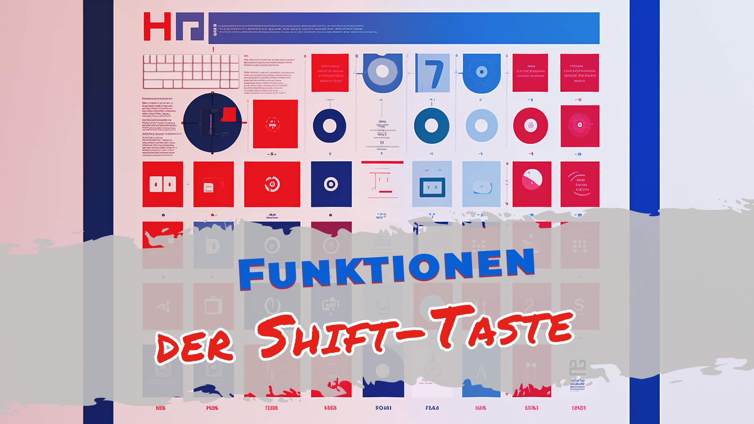 Funktionen der Shift-Taste auf der Tastatur