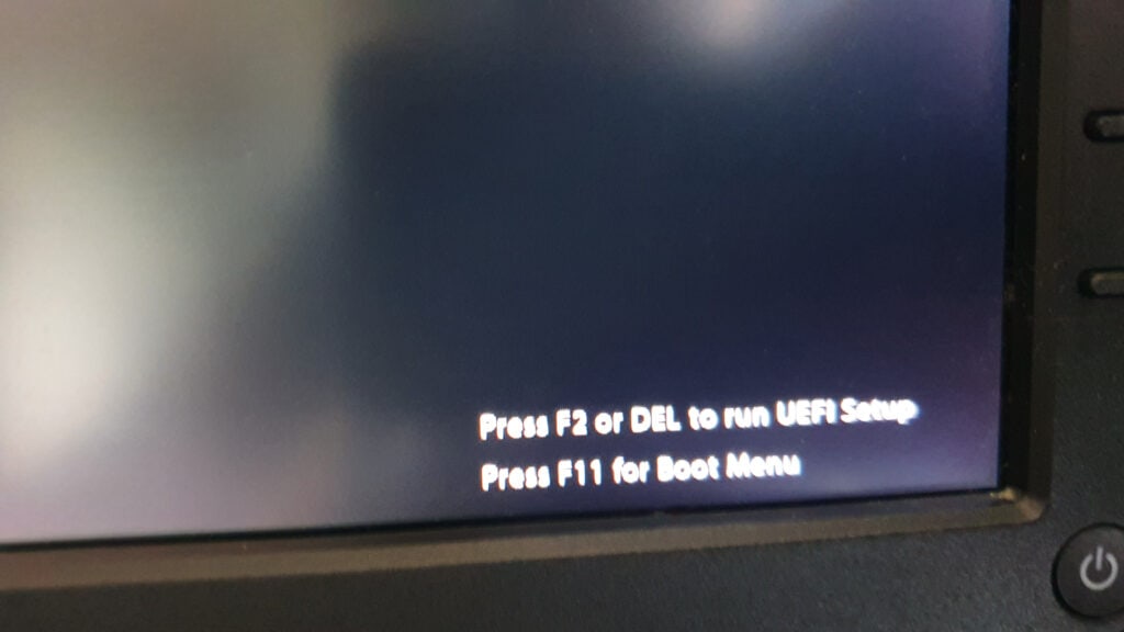 Startbildschirm UEFI setup Taste